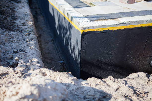 Residential Foundation Crack Repair installation at a New Boston, MI home by SJ Waterproofing Pros